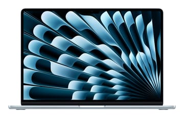 Apple MacBook Air Apple M M4 Knyginis kompiuteris 38,9 cm (15.3") 16 GB 512 GB SSD Wi-Fi 6E (802.11ax) macOS Sequoia Mėlyna