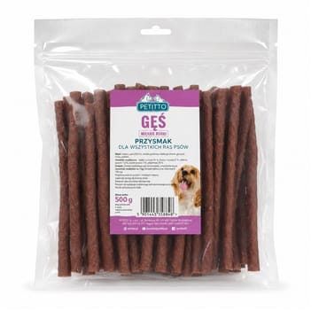 PETITTO Soft goose tubes - skanėstas šuniui - 500g