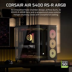Corsair AIR 5400 RS-R ARGB „Midi Tower“ Juoda 4
