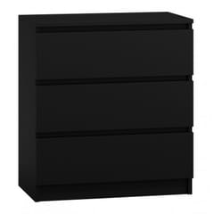 Topeshop M3 Juoda komoda 1