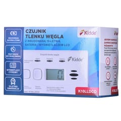 LCD anglies monoksido ir anglies monoksido detektorius K10LLDCO Kidde 6