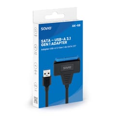 SAVIO AK-68 adapteris USB-A 3.1 Gen 1 (M) - SATA (F), skirtas 2,5 colio diskams 4