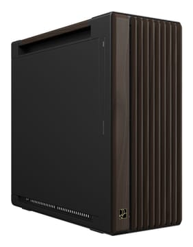 ASUS ProArt PA602 Wood Edition Modern Black - Metal Panel „Midi Tower“ Juoda, Medis