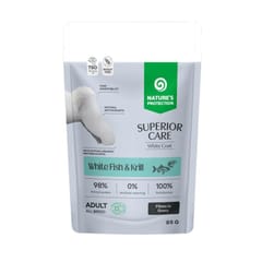 NATURE'S PROTECTION Superior Care White Fish&Krill - drėgnas ėdalas šunims - 85g
