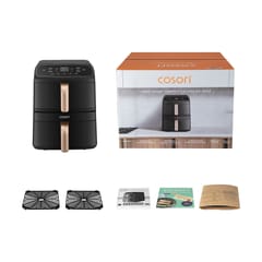 COSORI Turbo Tower Compact Karšto oro gruzdintuvė 8,6 l Juoda 3