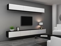 Cama VIGO 13 CZ/BI svetainės sekcija Spinta daiktams ir garso / vaizdo technikai laikyti 2