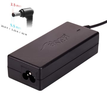 Akyga AK-ND-17 maitinimo adapteris / inverteris Vidaus 65 W Juoda