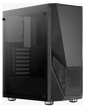 Dėklas Aerocool PGS Zauron FRGB-G-BK-V1 Black