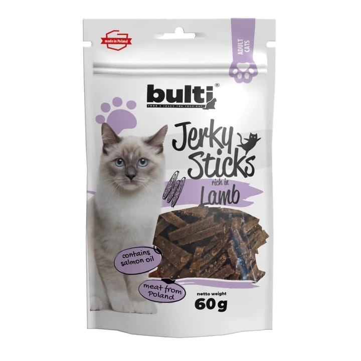 BULTI Jerky Sticks su daug ėrienos - skanėstas katėms - 60g