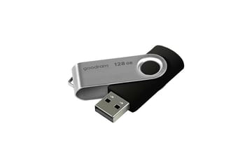 Goodram UTS2-1280K0R11 USB atmintukas 128 GB USB A tipo 2.0 Juoda, Sidabras