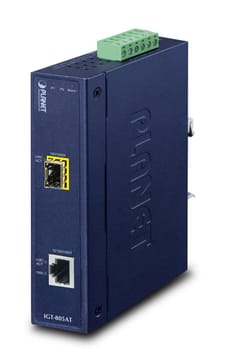 PLANET IGT-805AT tinklo medijos keitiklis 1000 Mbit/ai Mėlyna
