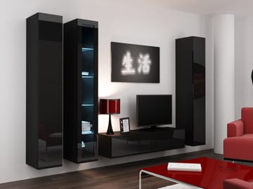 Cama VIGO 15 CZ/CZ svetainės sekcija Spinta daiktams ir garso / vaizdo technikai laikyti
