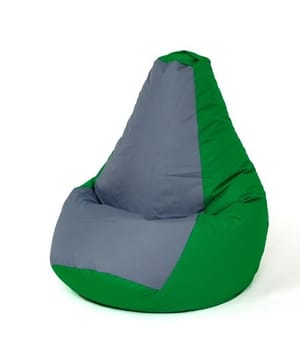 Sako krepšys Pouffe Pear green-grey XL 130 x 90 cm