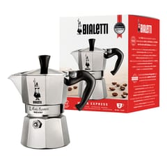 Bialetti Moka Express Mokos gaminimo indas Aliuminis, Juoda 1