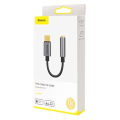 Baseus L54 mobiliojo telefono laidas Juoda, Pilka USB C 3.5mm 8