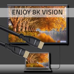 Qoltec 50353 HDMI v2.1 kabelis Itin didelės spartos 8K | 60 Hz | 26AWG | AUKSAS | 5 m 4
