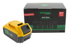 PATONA Premium Akumuliatorius DeWalt DCB184 (18V 5.0Ah XR) Juodas, Geltonas 6