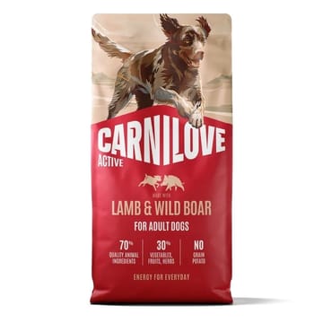 CARNILOVE Active Dog Adult Lamb&Wild Boar - sausas pašaras šunims - 12kg