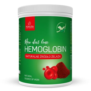 POKUSA RawDietLine Hemoglobin - papildai šunims ir katėms - 800g