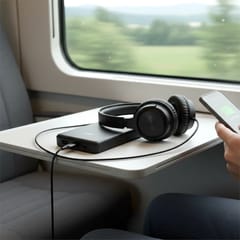 Išorinė baterija 10 000 mAh, 1× USB, 2× USB-C, 20 W, QC4+, LCD ekranas, juoda 8
