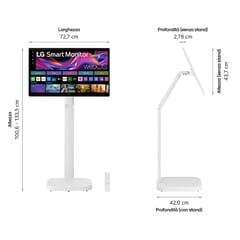 LG 32U889SA-W kompiuterio monitorius 80 cm (31.5") 3840 x 2160 pikseliai 4K Ultra HD LCD Lietimui jautrus ekranas Terminalas Balta 8