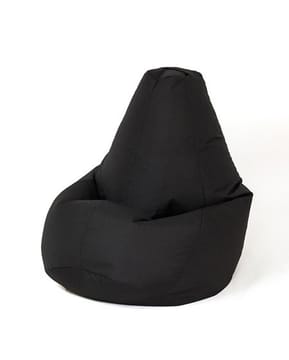Sako krepšys Pouffe Pear juodas L 105 x 80 cm