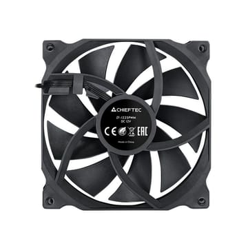 Chieftec ZF-1225PWM Kompiuterio aušinimo sistema Kompiuterio korpusui Ventiliatorius 12 cm Juoda 1 vnt