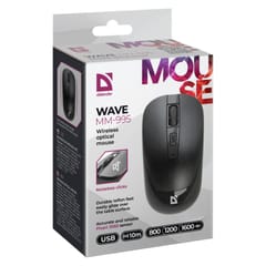 DEFENDER WIRELESS MOUSE WAVE BLACK 52995 5