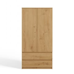 Topeshop SZAFA MALWA ART miegamojo drabužių / sieninė spinta 5 spintos 2 durys Ąžuolas Drabužinė 4