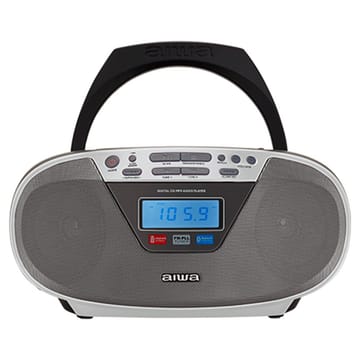 Aiwa BBTU-400SL nešiojamoji stereo sistema Analoginis ir skaitmeninis 6 W FM Sidabras MP3 atkūrimas