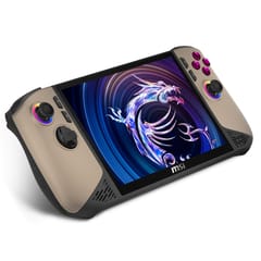 MSI Claw 8 AI+ A2VM-037PL nešiojamoji žaidimų konsolė 20,3 cm (8") 1 TB Lietimui jautrus ekranas „Wi-Fi“ Rusvai gelsvas 3