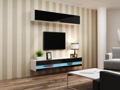 Cama VIGO NEW10BI/CZ svetainės sekcija Spinta daiktams ir garso / vaizdo technikai laikyti 2
