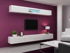 Cama VIGO 12 BI/BI svetainės sekcija Spinta daiktams ir garso / vaizdo technikai laikyti 2