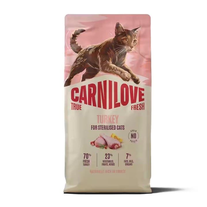 CARNILOVE True Fresh Turkey Sterilised - sausas kačių maistas - 2kg