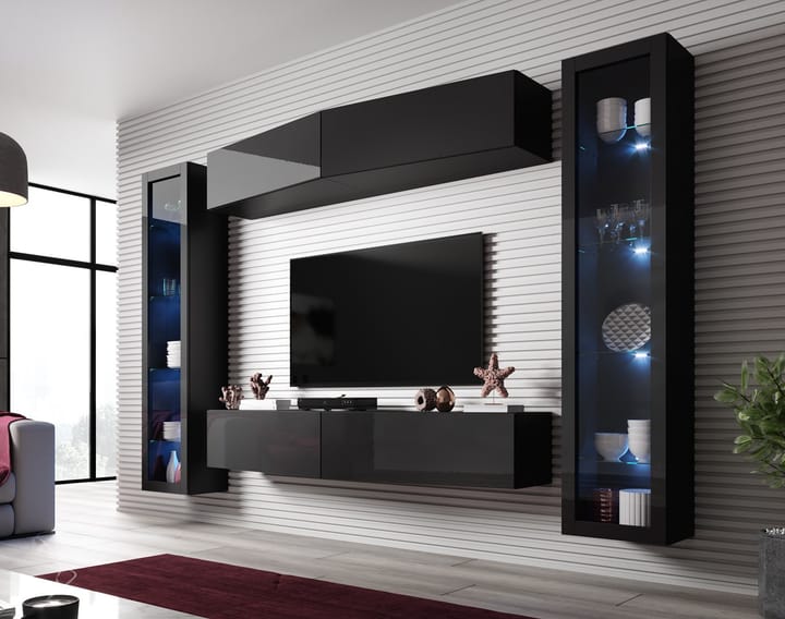 Cama VIGO SLANT 8 CZ svetainės sekcija Spinta daiktams ir garso / vaizdo technikai laikyti