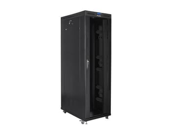 LANBERG PASTATOMA 19" RACK SPINTA 42U 800 × 1200 JUODA STIKLINĖS DURYS