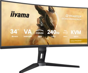 iiyama G-MASTER GCB3486WQSCP-B1 kompiuterio monitorius 86,4 cm (34") 3440 x 1440 pikseliai UltraWide Quad HD Juoda