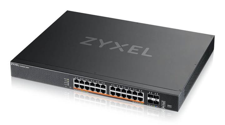 Zyxel XMG2230-28HP Valdomas L2/L3 2.5G Ethernet (100/1000/2500) Maitinimas per Eternetą (PoE) 1U Juoda