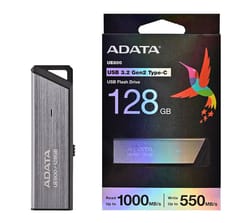 ADATA UE800 USB atmintukas 128 GB C tipo USB 3.2 Gen 2 (3.1 Gen 2) Sidabras 1