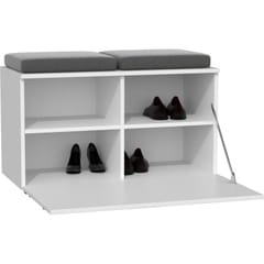 Topeshop OPAL SPINTELĖ batų dėžė Uždaras Balta 5