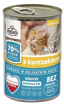 FRENDI Junior with Chicken chunks in delicate sauce - šlapias kačių maistas - 400g