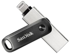 SanDisk iXpand USB atmintukas 64 GB USB Type-A / Lightning 3.2 Gen 2 (3.1 Gen 2) Juoda, Sidabras 1