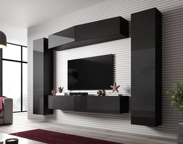 Cama VIGO SLANT 7 CZ svetainės sekcija Spinta daiktams ir garso / vaizdo technikai laikyti