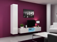 Cama VIGO 21 BI/BI svetainės sekcija Spinta daiktams ir garso / vaizdo technikai laikyti