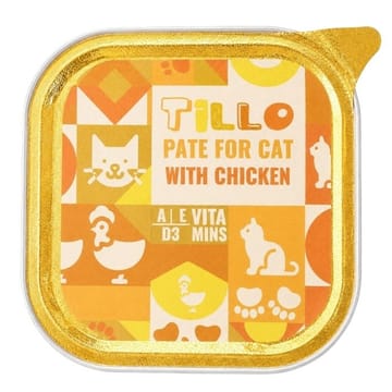 TILLO Pate Chicken - šlapias kačių maistas - 100g