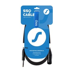 SSQ JSXM1 - XLR vyriška jungtis - Jack stereo 6,3 mm kabelis, 1 m