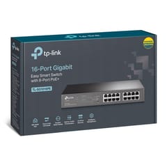 TP-Link TL-SG1016PE tinklo komutatorius Valdomas L2 Gigabit Ethernet (10/100/1000) Maitinimas per Eternetą (PoE) Juoda 4