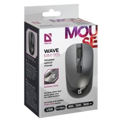 DEFENDER WIRELESS MOUSE WAVE SILVER 52993 7