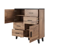 Cama LOTTA SET 2 WOT+B svetainės sekcija Spinta daiktams ir garso / vaizdo technikai laikyti 5