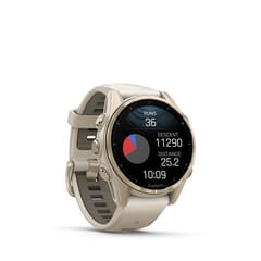 Garmin fenix 8 3,3 cm (1.3") AMOLED 43 mm Skaitmeninis 416 x 416 pikseliai Lietimui jautrus ekranas Auksas „Wi-Fi“ GPS (palydovinis) 4